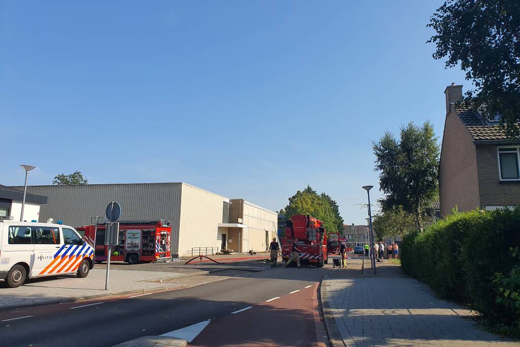 Isolatiemateriaal vliegt in brand