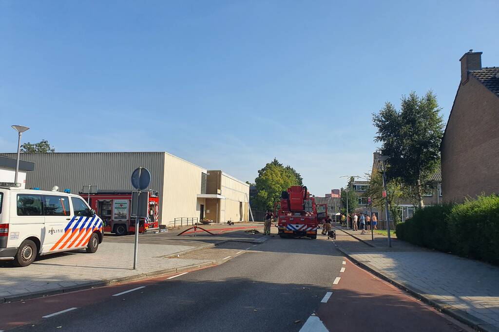 Isolatiemateriaal vliegt in brand