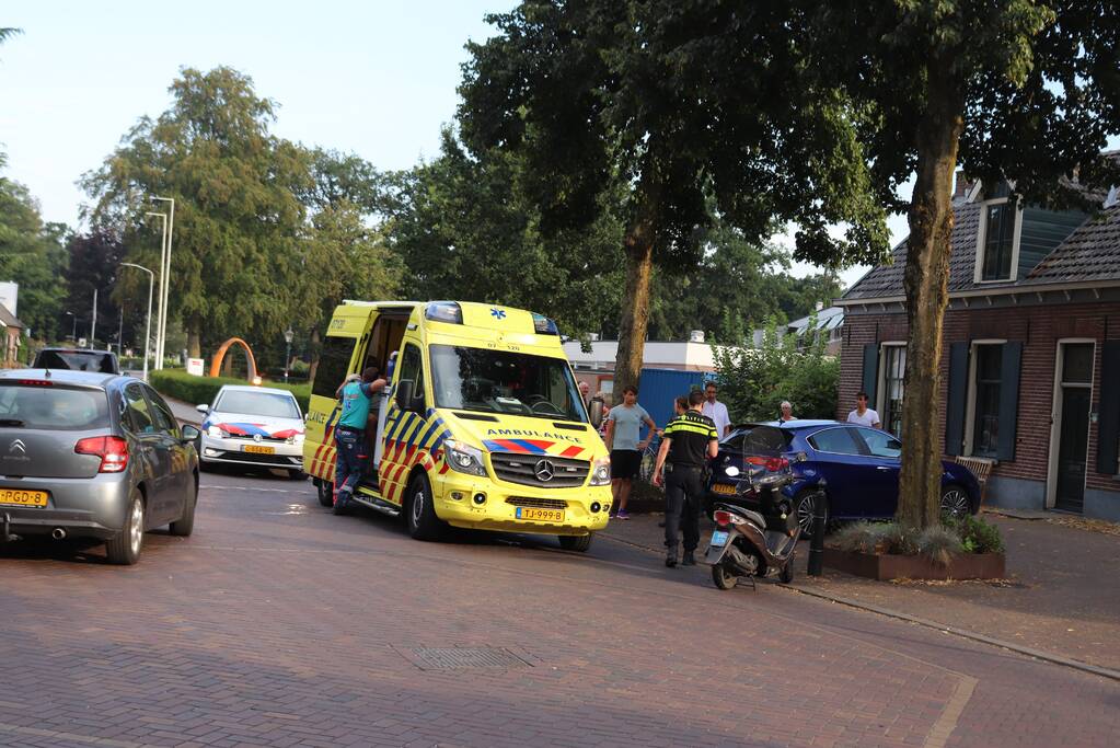 Scooterrijder gewond bij verkeersongeval