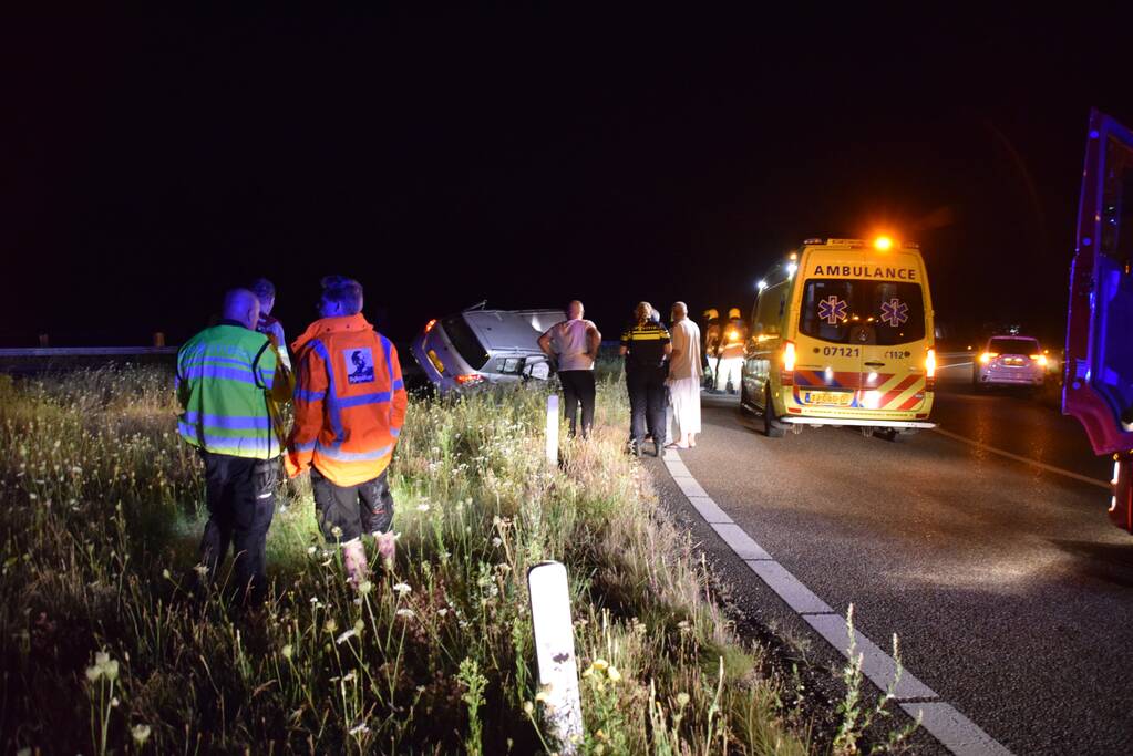 Gewonde bij ongeval op snelweg