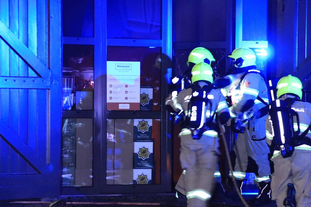 Brand in wijnwinkel Barneveld