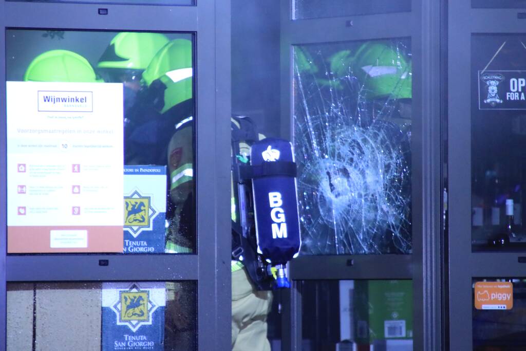 Brand in wijnwinkel Barneveld