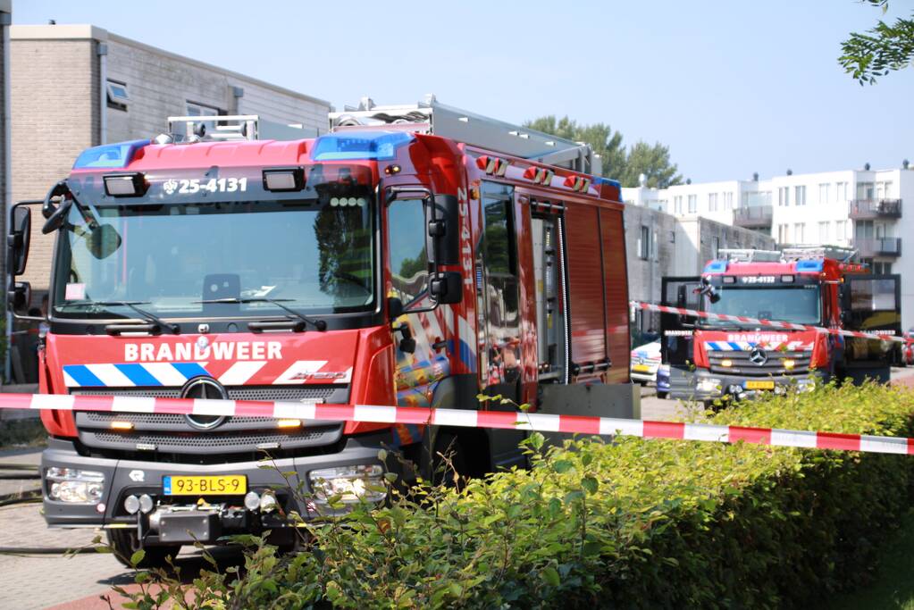 Brand in keuken van woning
