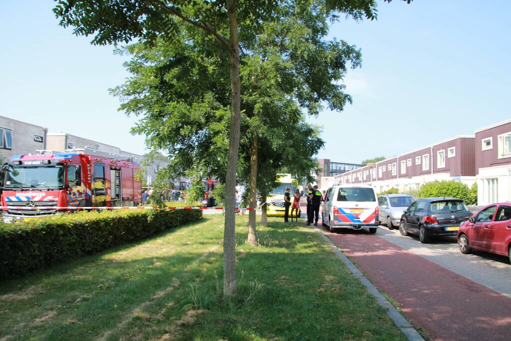 Brand in keuken van woning