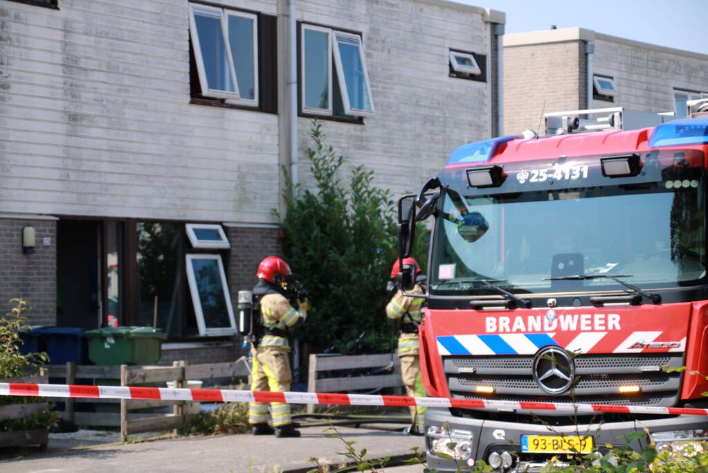 Brand in keuken van woning