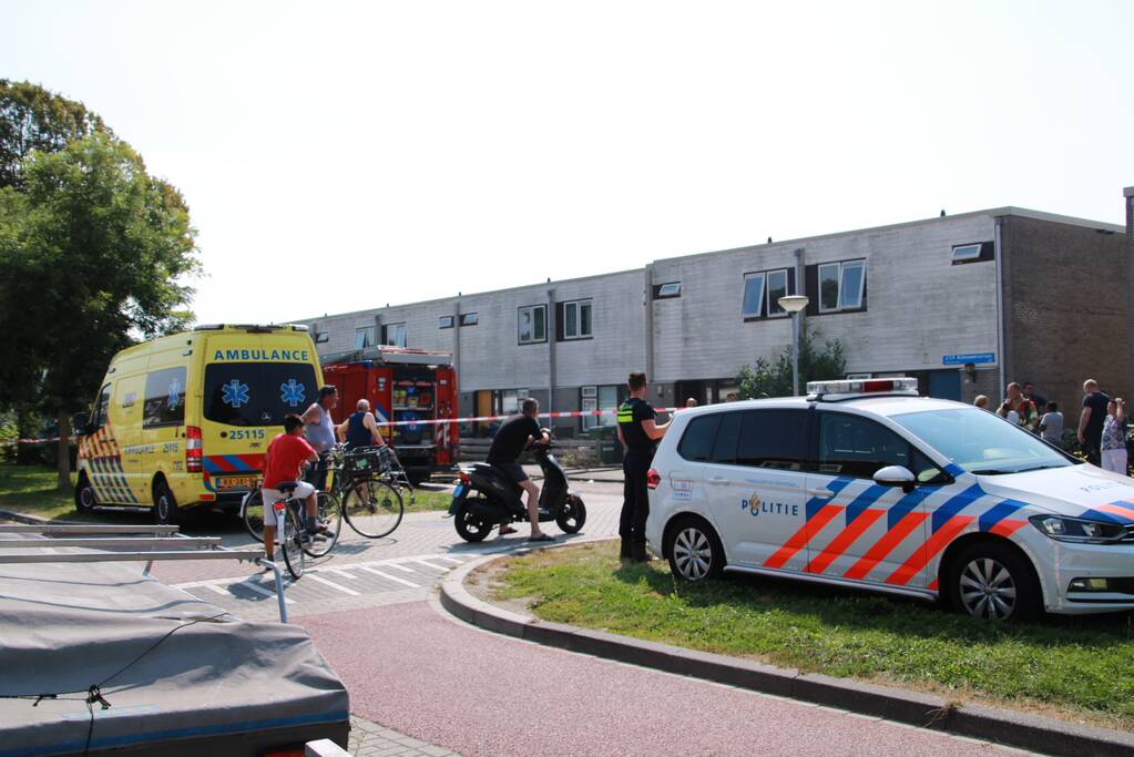 Brand in keuken van woning