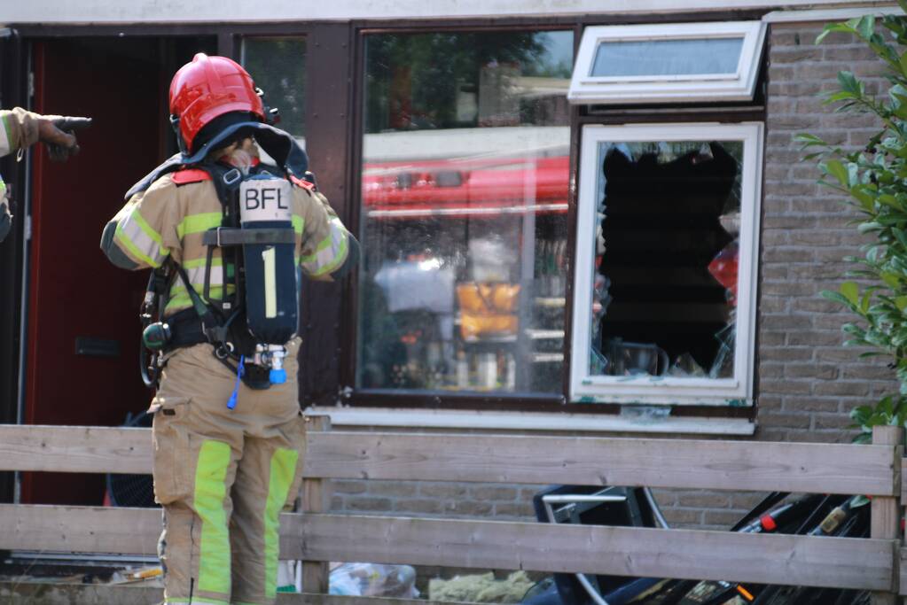 Brand in keuken van woning
