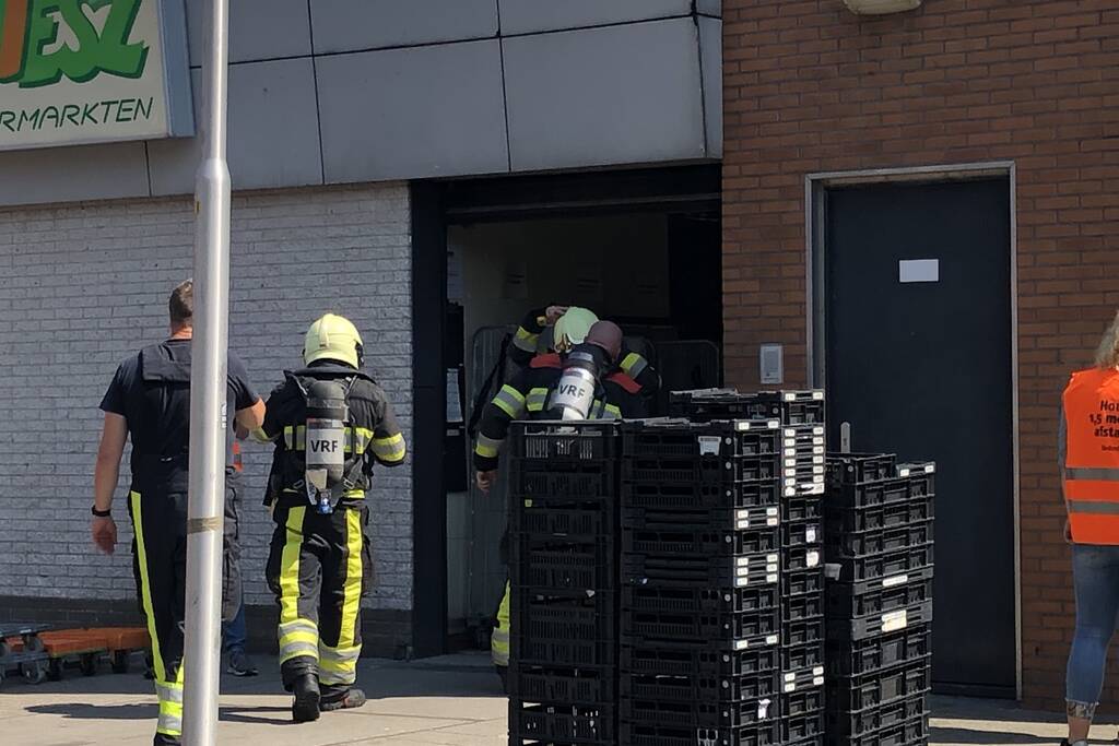 Onderzoek naar gaslucht in Poiesz-supermarkt