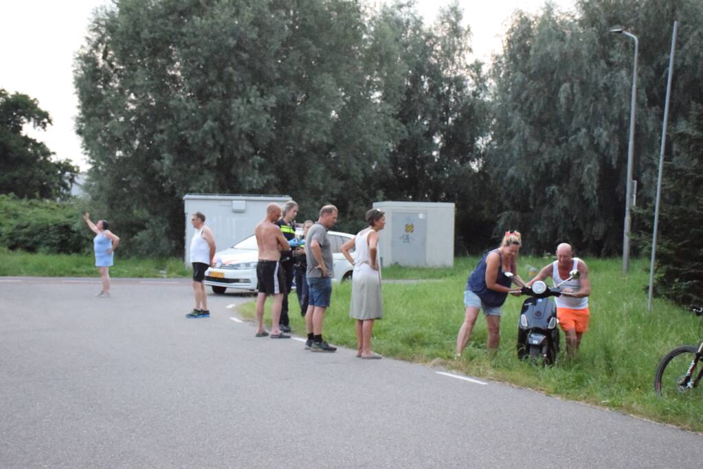 Scooterrijder gewond na valpartij