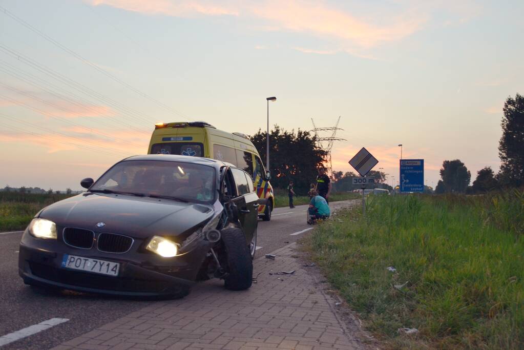 Hond komt met de schrik vrij bij verkeersongeval