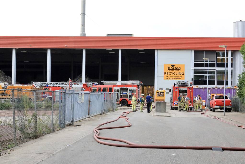 Grote brand bij Hartog Containers