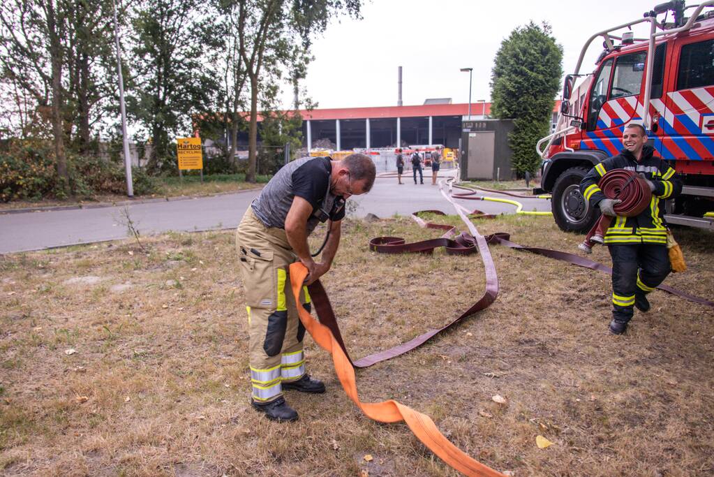 Grote brand bij Hartog Containers