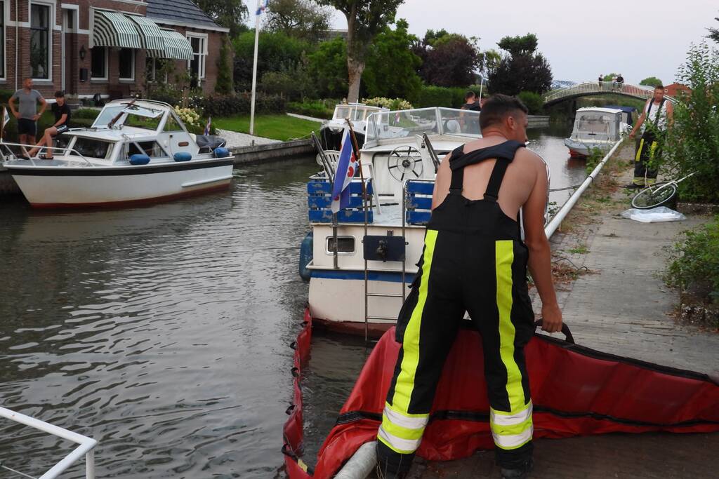 Olielekkage bij plezierjacht