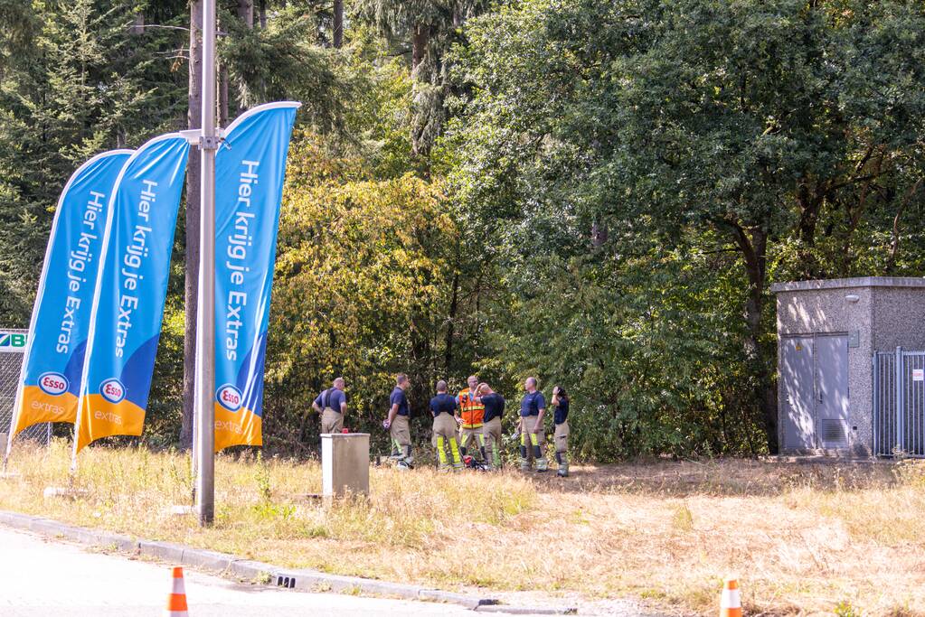 Brandstoflekkage bij Esso tankstation