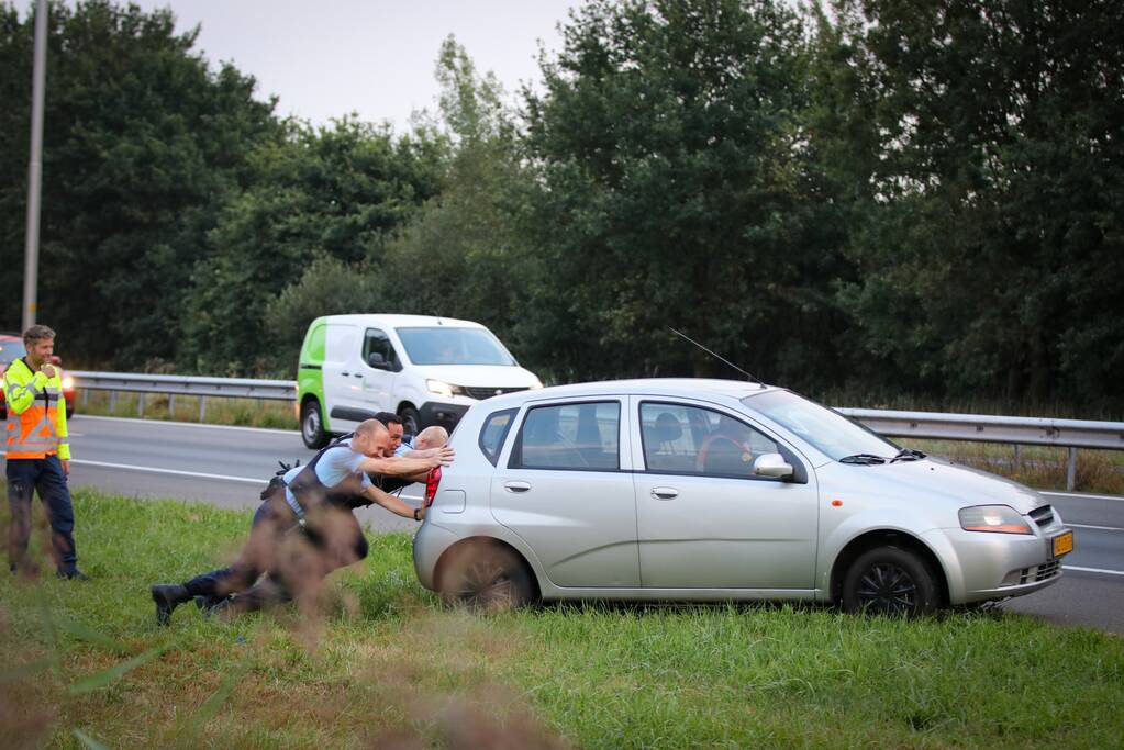 Incident op snelweg voor knooppunt Hoevelaken