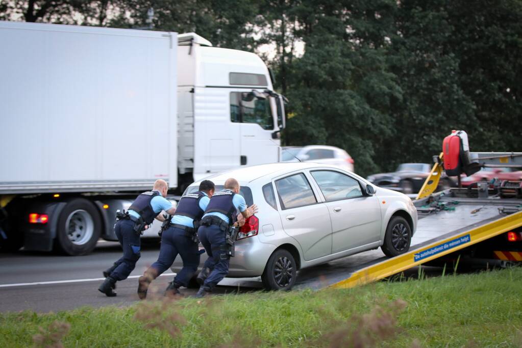 Incident op snelweg voor knooppunt Hoevelaken