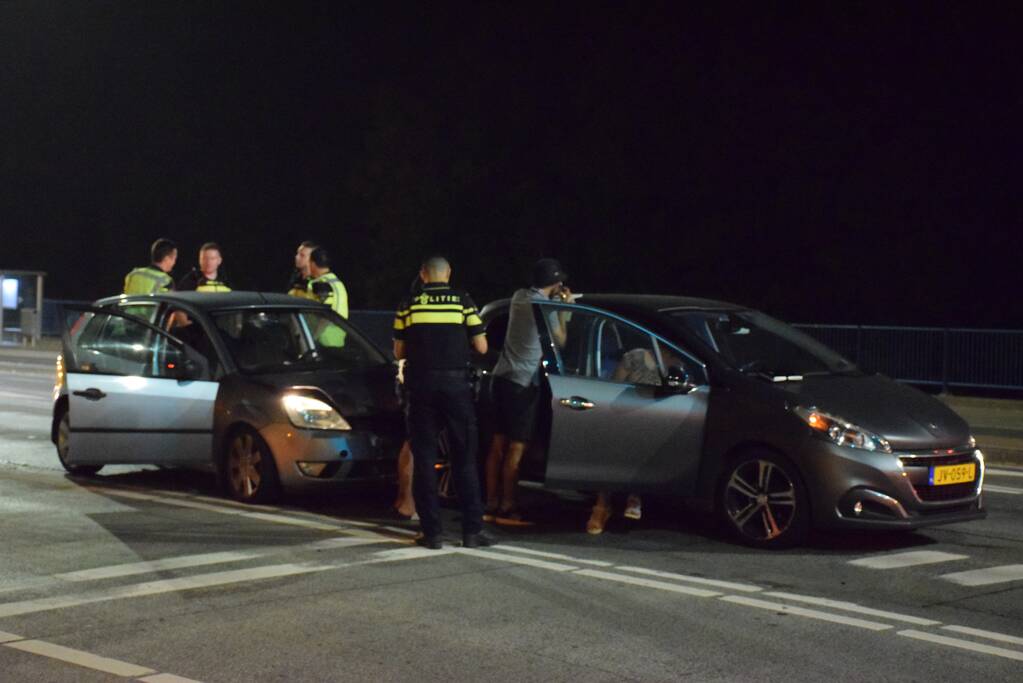 Flinke schade na kop-staart aanrijding