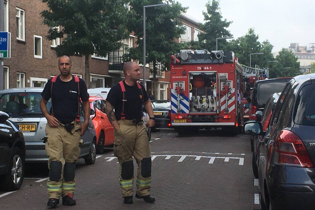 Brand in woning in Charlois