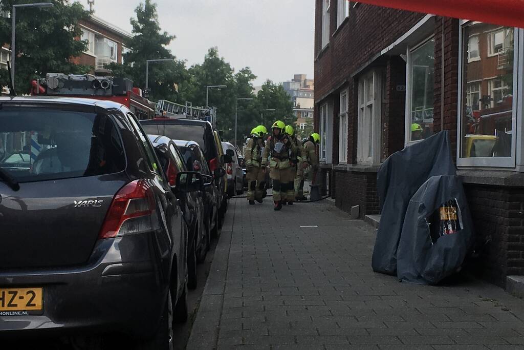 Brand in woning in Charlois