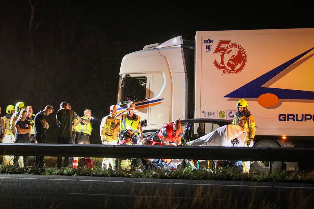 Snelweg afgesloten na ongeval