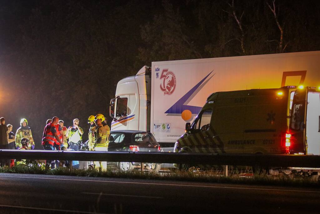 Snelweg afgesloten na ongeval