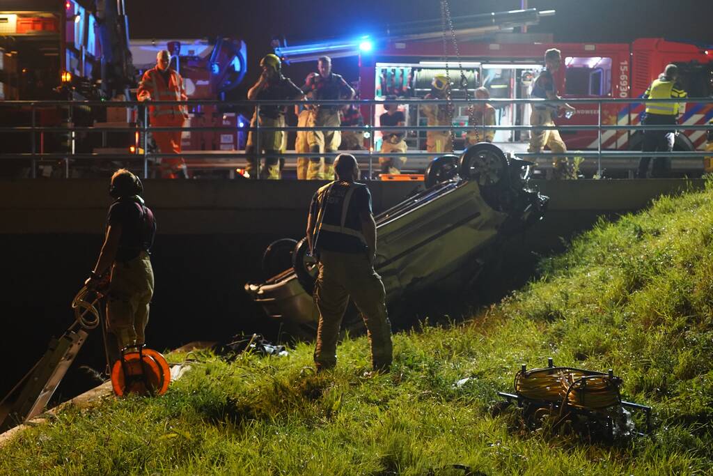 Bestuurder overleden nadat auto te water is geraakt