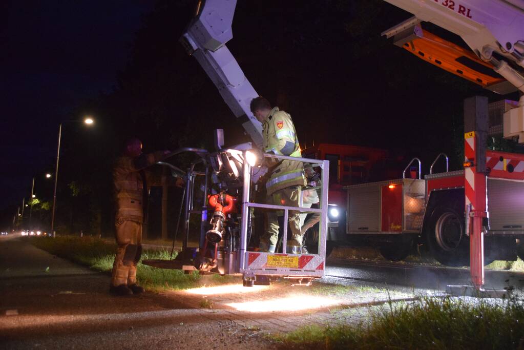 Gevaarlijk hangende tak zorgt voor gevaarlijke situatie