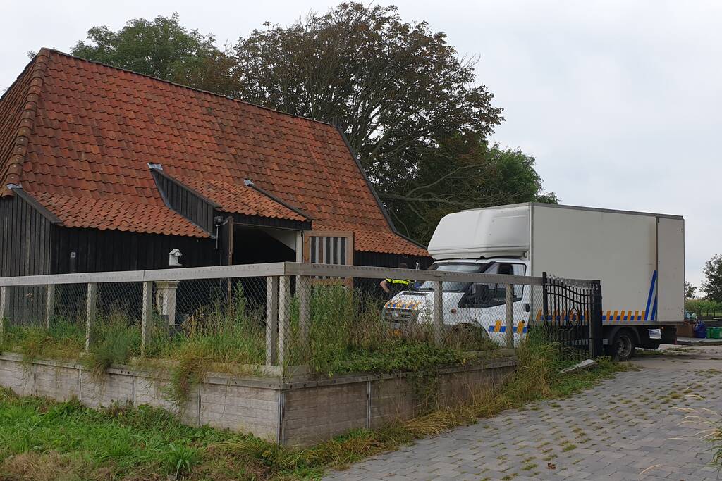 Hennepkwekerij aangetroffen en ontmanteld