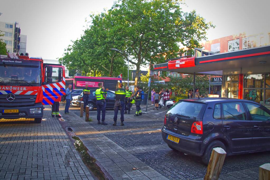 Brand in Deka supermarkt