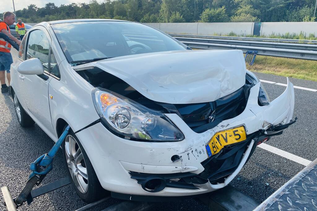 Vijf auto's betrokken bij verkeersongeval op snelweg