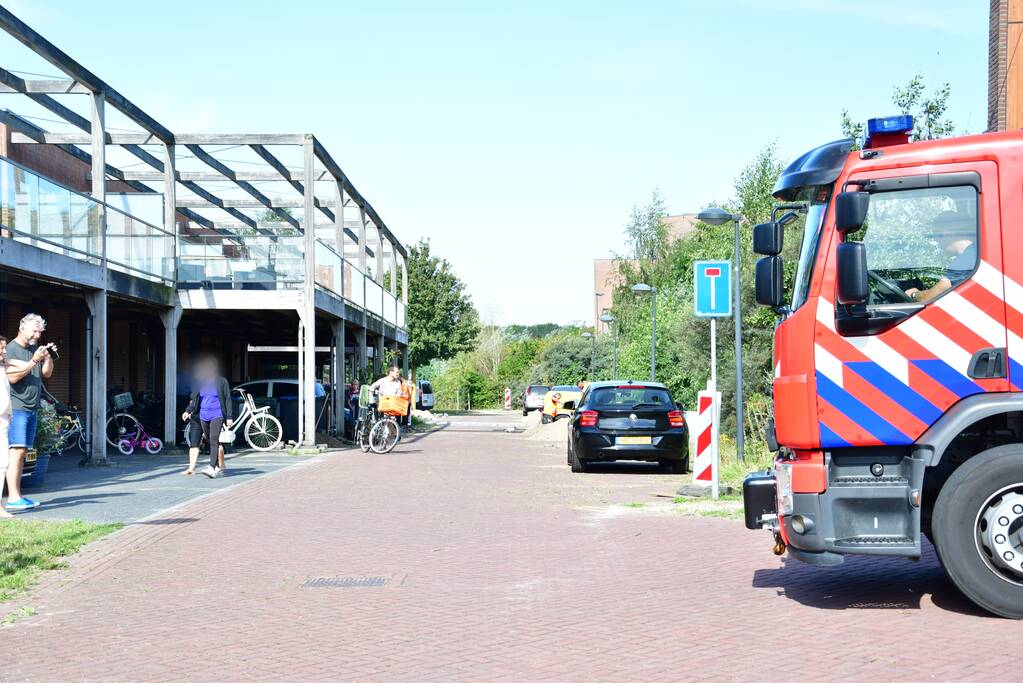 Gasleiding geraakt bij wegwerkzaamheden