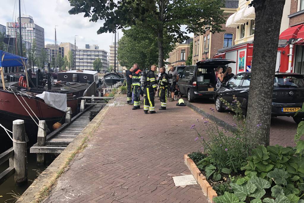 Één gewonde bij brand op schip