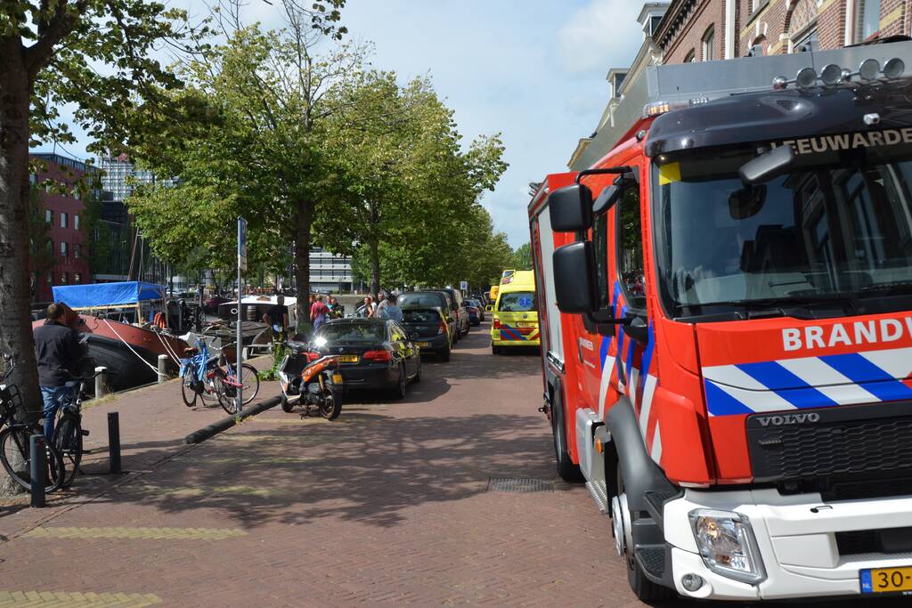 Één gewonde bij brand op schip