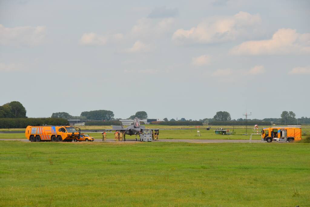 F35-straaljager maakt noodlanding