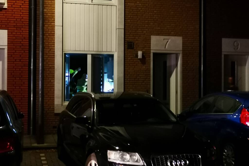 Brand in keuken van woning