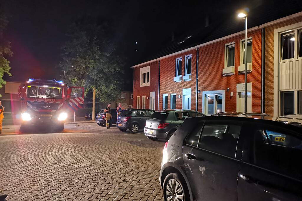 Brand in keuken van woning