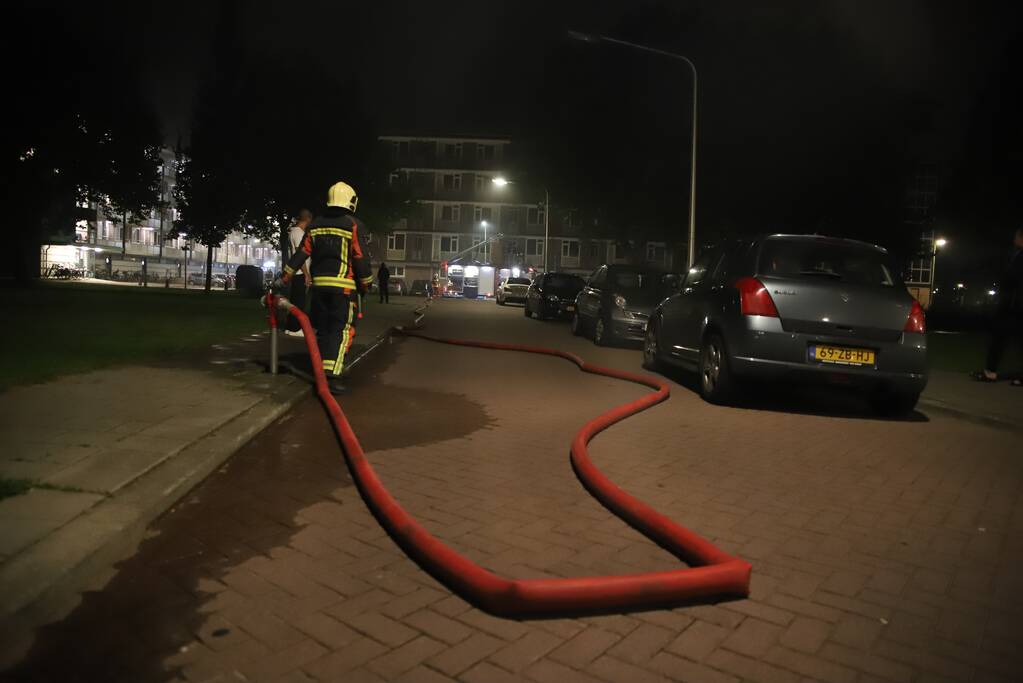Uitslaande brand in leegstaande flat