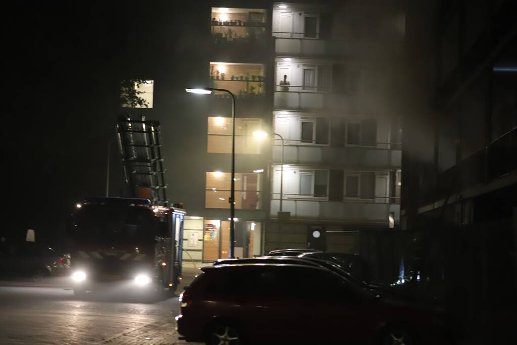 Uitslaande brand in leegstaande flat