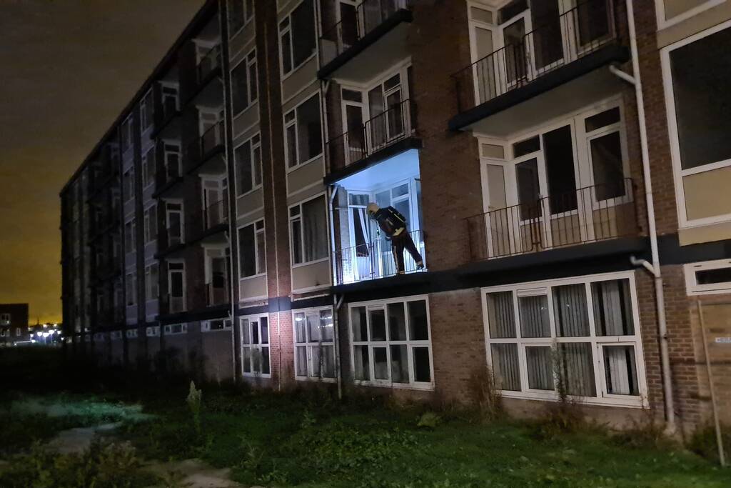 Uitslaande brand in leegstaande flat