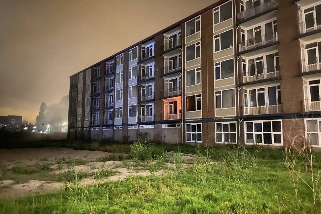 Uitslaande brand in leegstaande flat