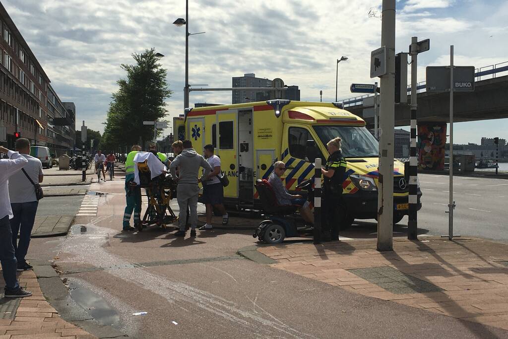 Scooterrijder raakt gewond bij val op fietspad