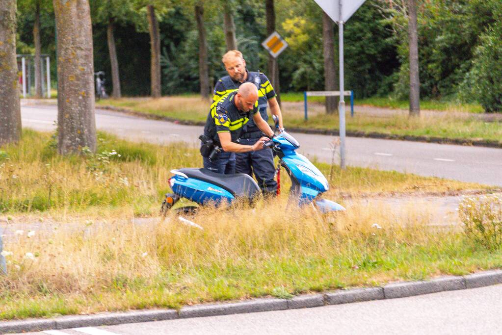 Scooterrijder gewond bij eenzijdig ongeval