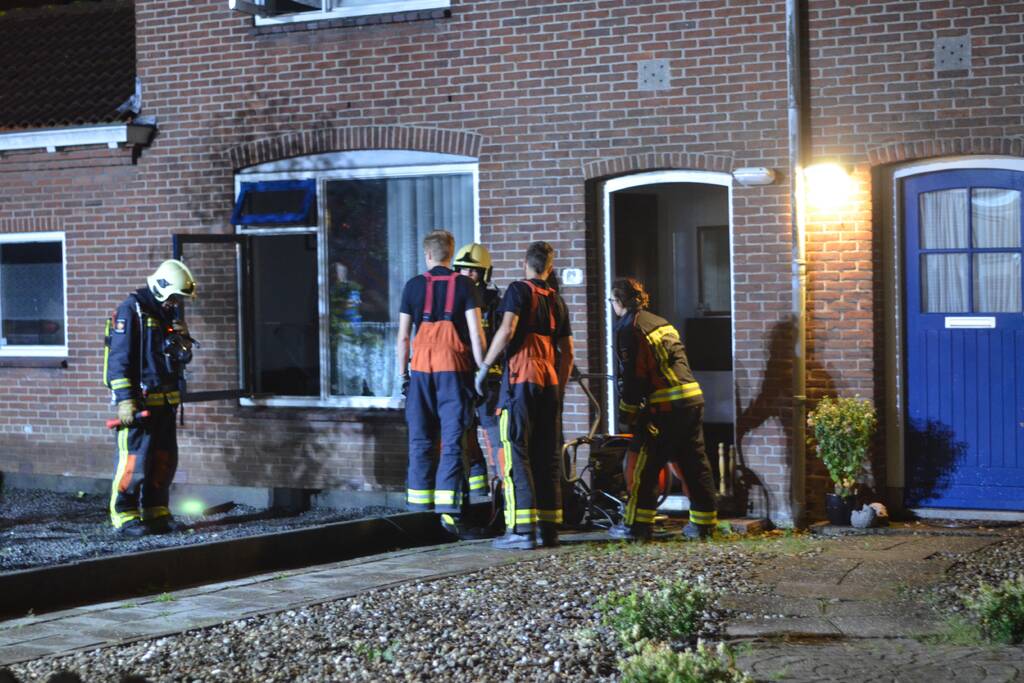 Rookmelder wekt bewoners voor brandende vaatwasser