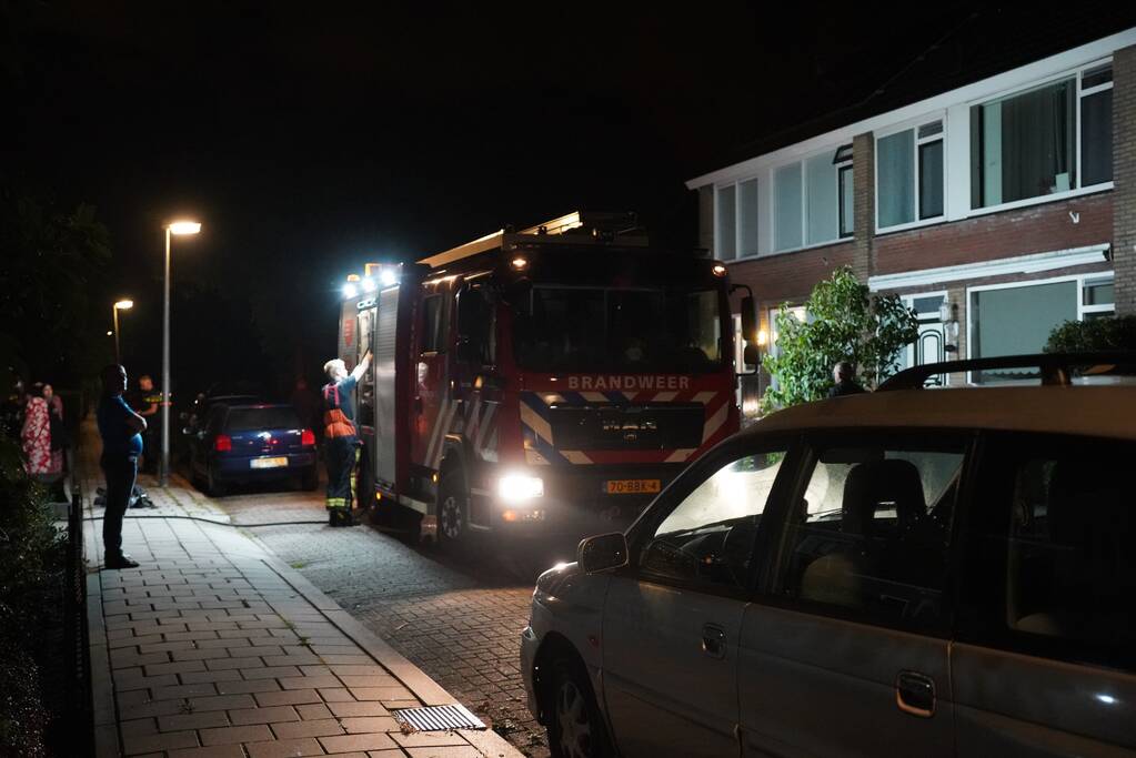Rookmelder wekt bewoners voor brandende vaatwasser