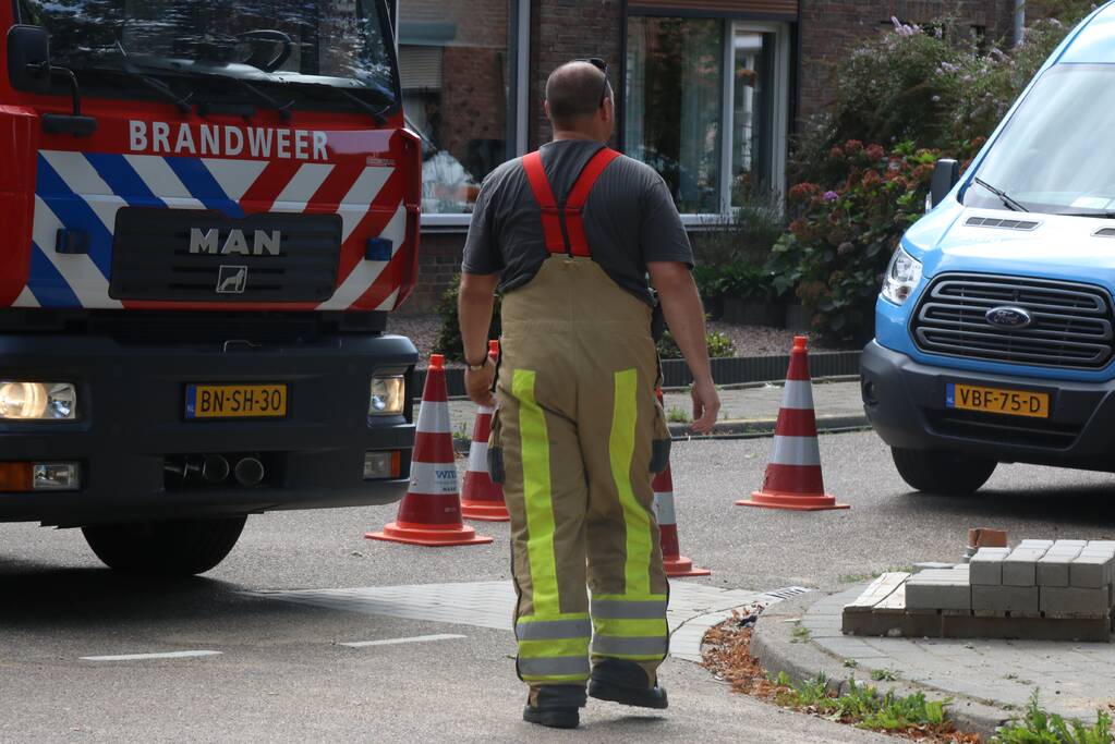 Straat afgesloten na gaslekkage