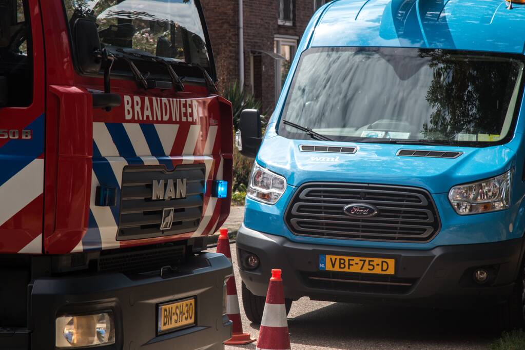Straat afgesloten na gaslekkage