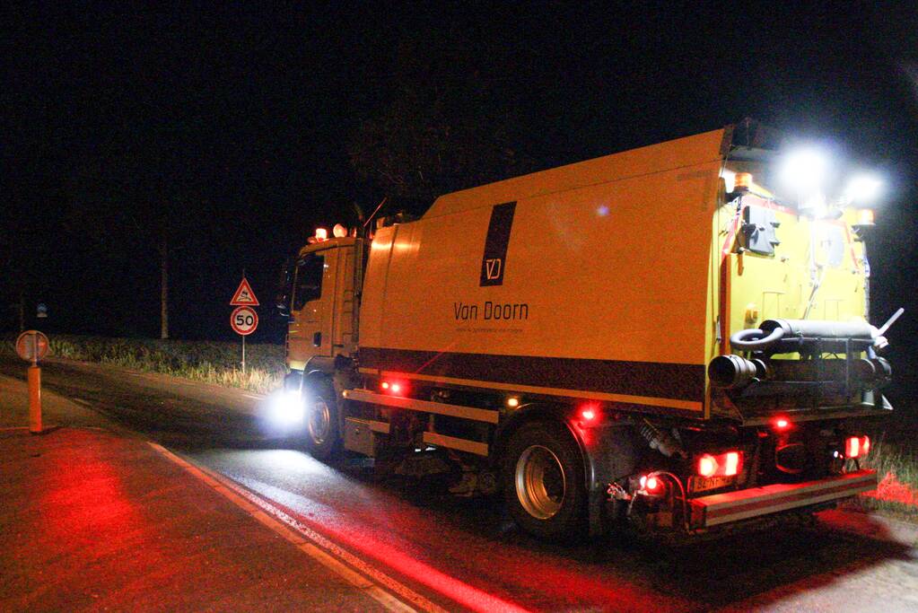 Deel N301 gehele avond afgesloten vanwege opruimwerkzaamheden