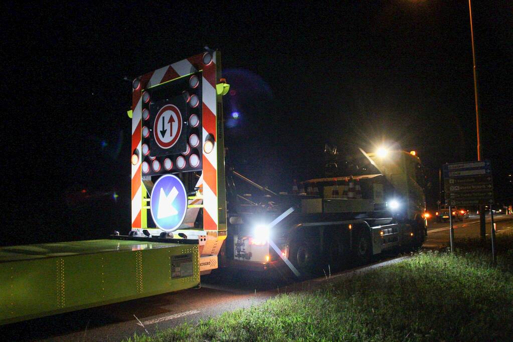 Deel N301 gehele avond afgesloten vanwege opruimwerkzaamheden