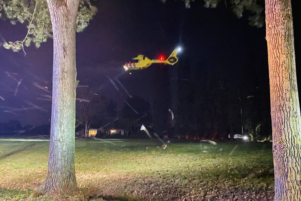 Bestuurder zwaargewond na crash tegen boom