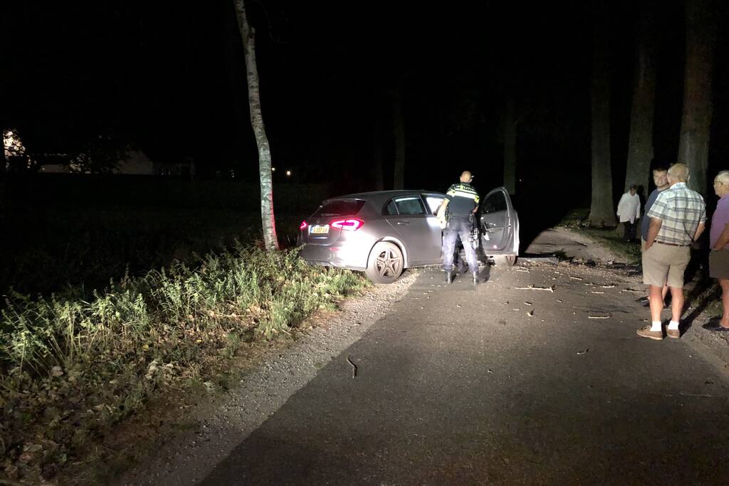 Bestuurder zwaargewond na crash tegen boom
